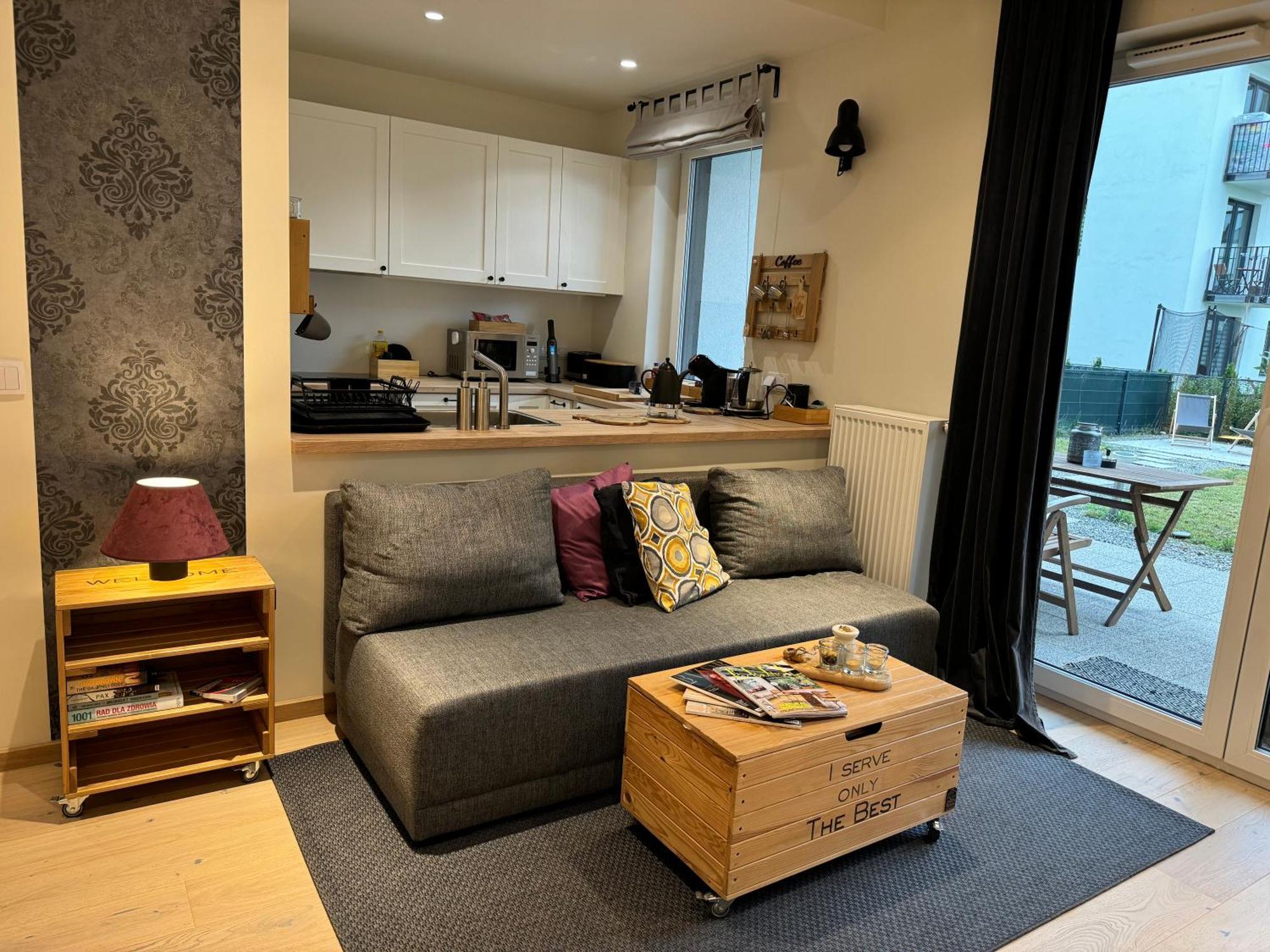 Relax&Comfort New Waw 50 Sqm With Terrace, Garden, Free Parking And Ac وارسو المظهر الخارجي الصورة